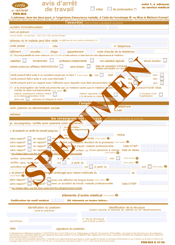 Cerfa 10170*07 volet 1